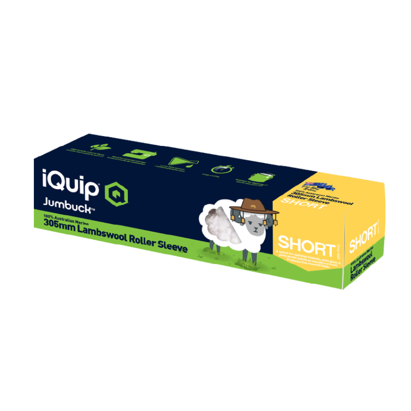 iQuip Jumbuck Lambskin Roller Sleeve Short Nap - with Frame - TradeGear
