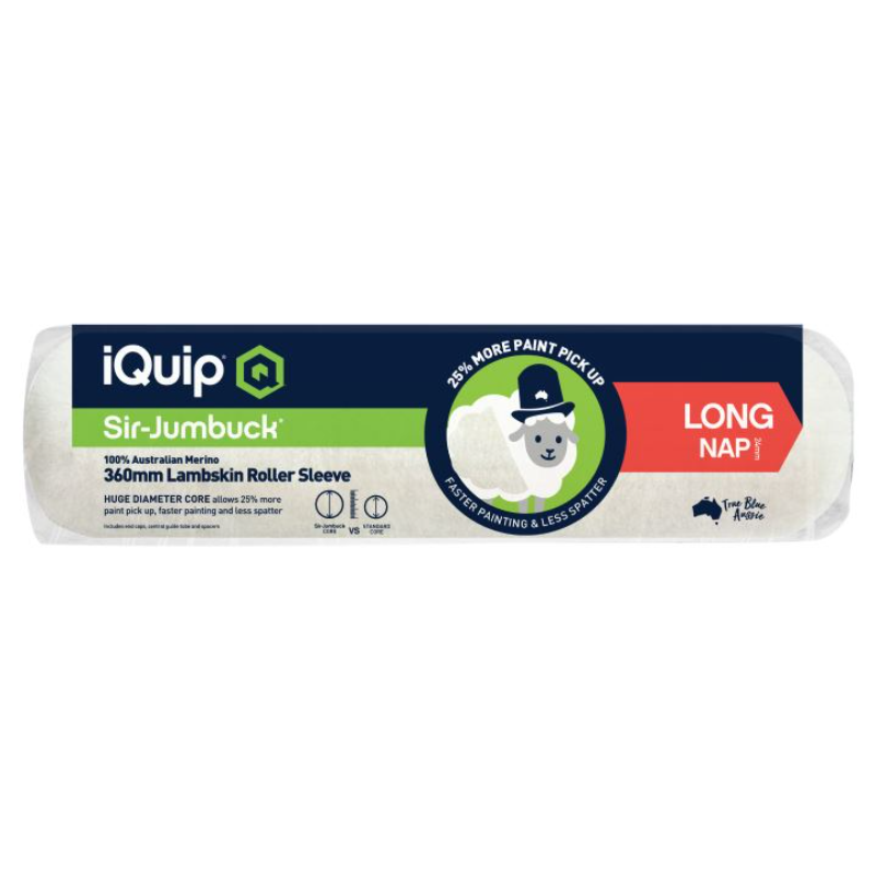 iQuip Sir Jumbuck Lambskin Roller Sleeve Long Nap - TradeGear
