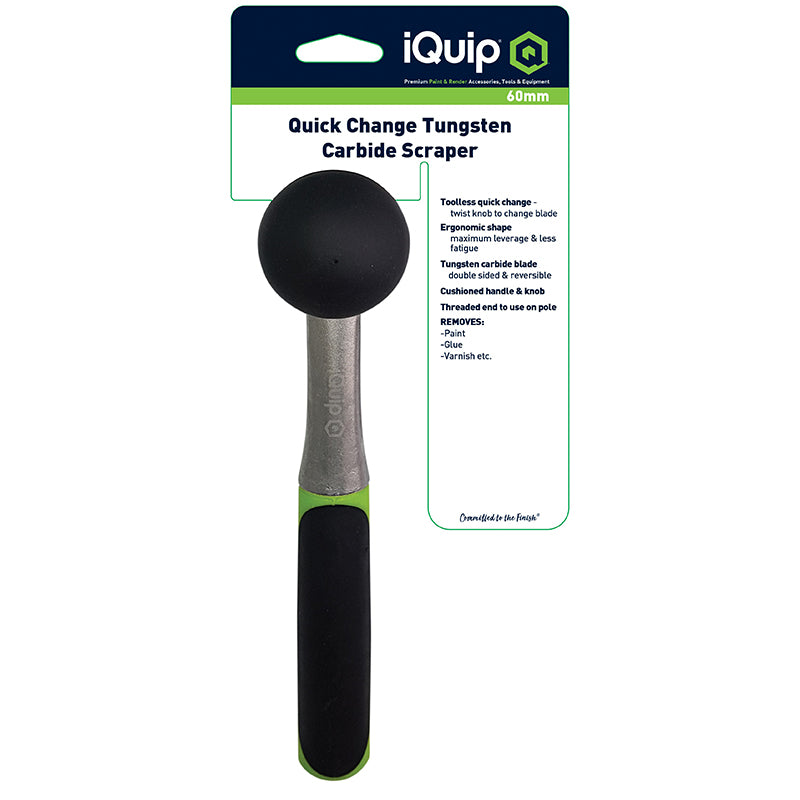iQuip Quick Change Tungsten Carbide Scraper - 60mm Blade - TradeGear