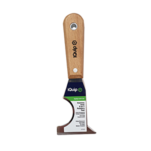 iQuip Stainless Steel 5-in-1 Combination Tool - Wooden Handle - TradeGear