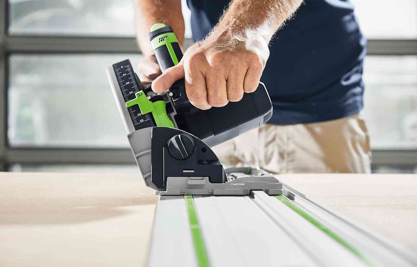 FESTOOL TS 55F 160mm Plunge Cut Circular Saw with Rail - TradeGear