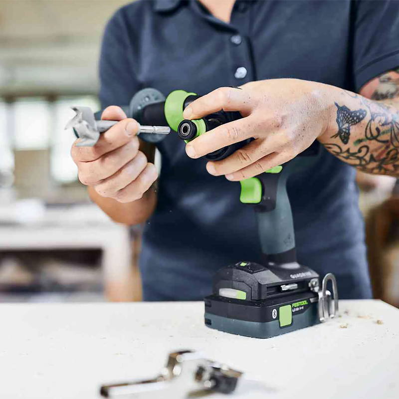 FESTOOL TDC 18V Cordless 4 Speed Drill 5.0Ah Bluetooth Set in Systainer - TradeGear
