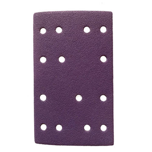 TRADEgear XP 80mm x 133mm Purple 14-hole Abrasive Sheet - 50 PACK - TradeGear