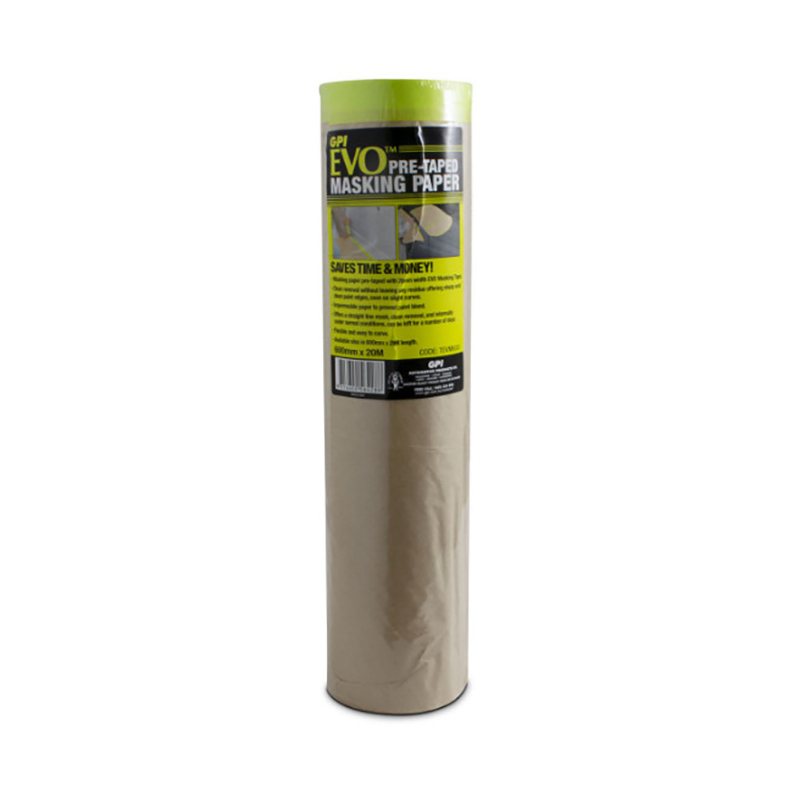 BODYWORX Pre-Taped Kraft Masking Paper - TradeGear