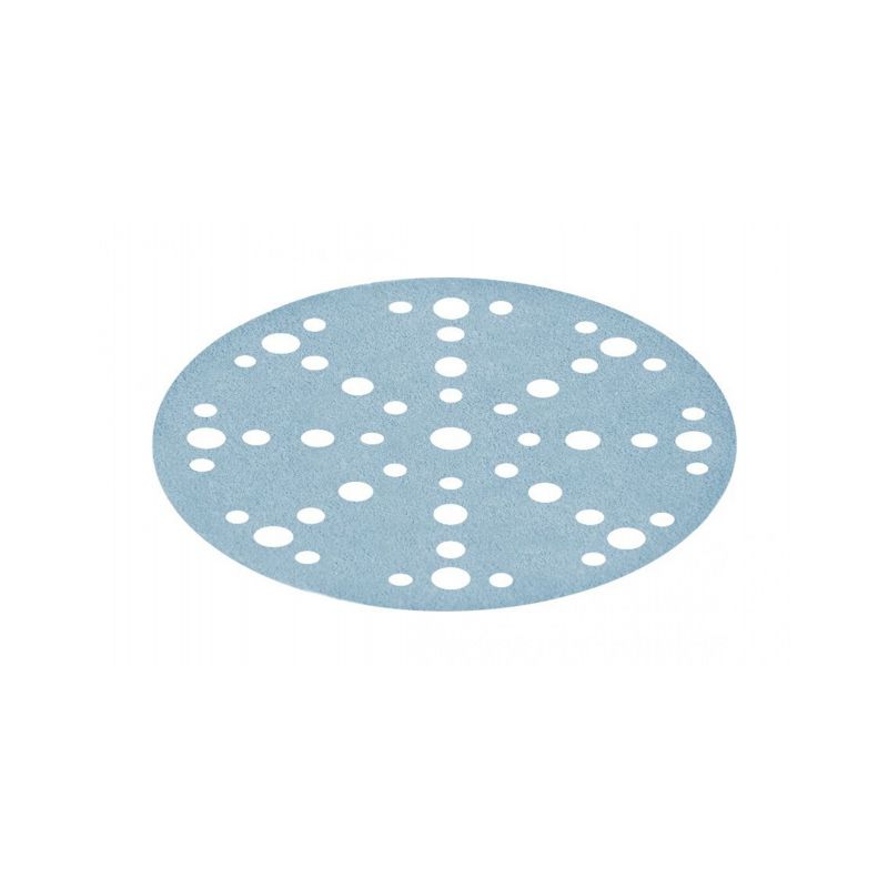 Festool Granat 150mm 48-Hole Abrasive Disc made from durable Aluminium Oxide abrasive, ideal for sanding timber, metal, repairing compounds, fillers and paintwork.