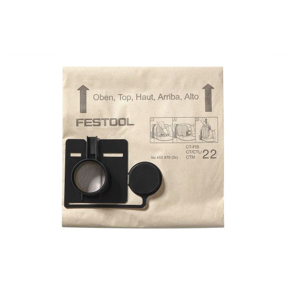 Festool Filter Bags for CT 33 - 5 Pack. Single use