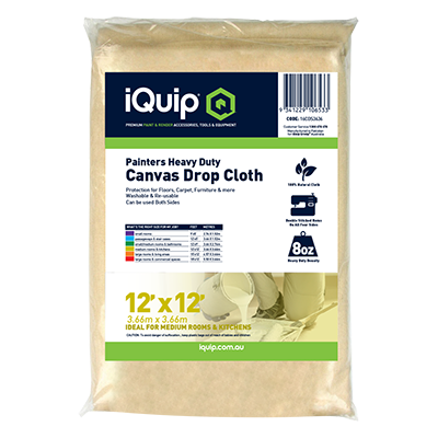 iQuip Heavy Duty Canvas Drop Sheet - TradeGear