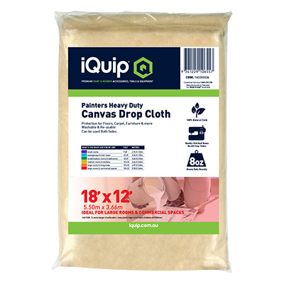 iQuip Heavy Duty Canvas Drop Sheet - TradeGear