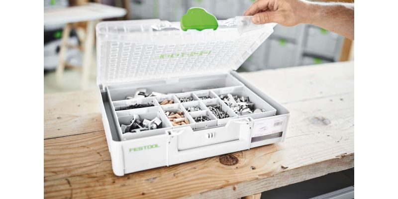 FESTOOL 89mm x 396mm Medium Systainer‚³ with 22 Compartment Organiser - TradeGear