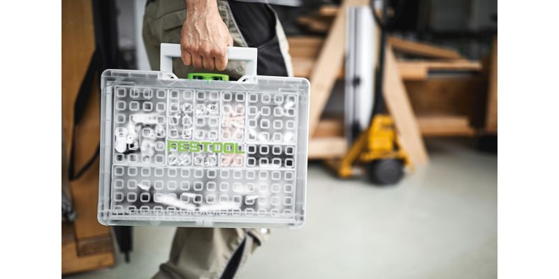 FESTOOL 89mm x 396mm Medium Systainer‚³ with 22 Compartment Organiser - TradeGear