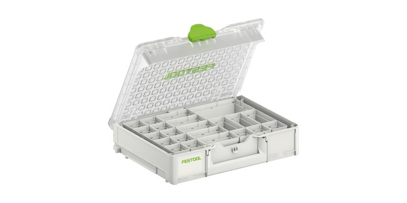 FESTOOL 89mm x 396mm Medium Systainer‚³ with 22 Compartment Organiser - TradeGear