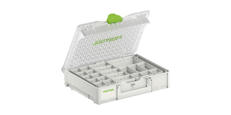 FESTOOL 89mm x 396mm Medium Systainer‚³ with 22 Compartment Organiser