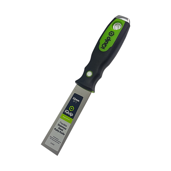 iQuip Stainless Steel Flexible Putty Knife with Ergo Handle - TradeGear