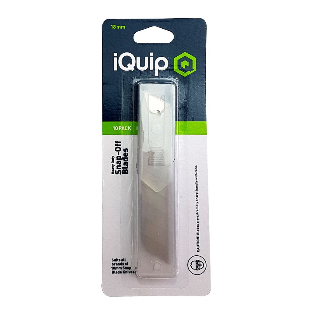 iQuip 18mm Snap Off Blades - 10 pack