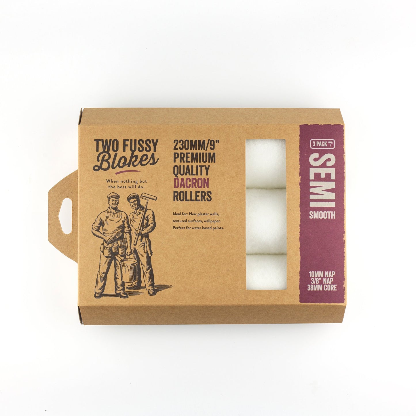 TWO FUSSY BLOKES Dacron Roller 10mm Nap - TradeGear