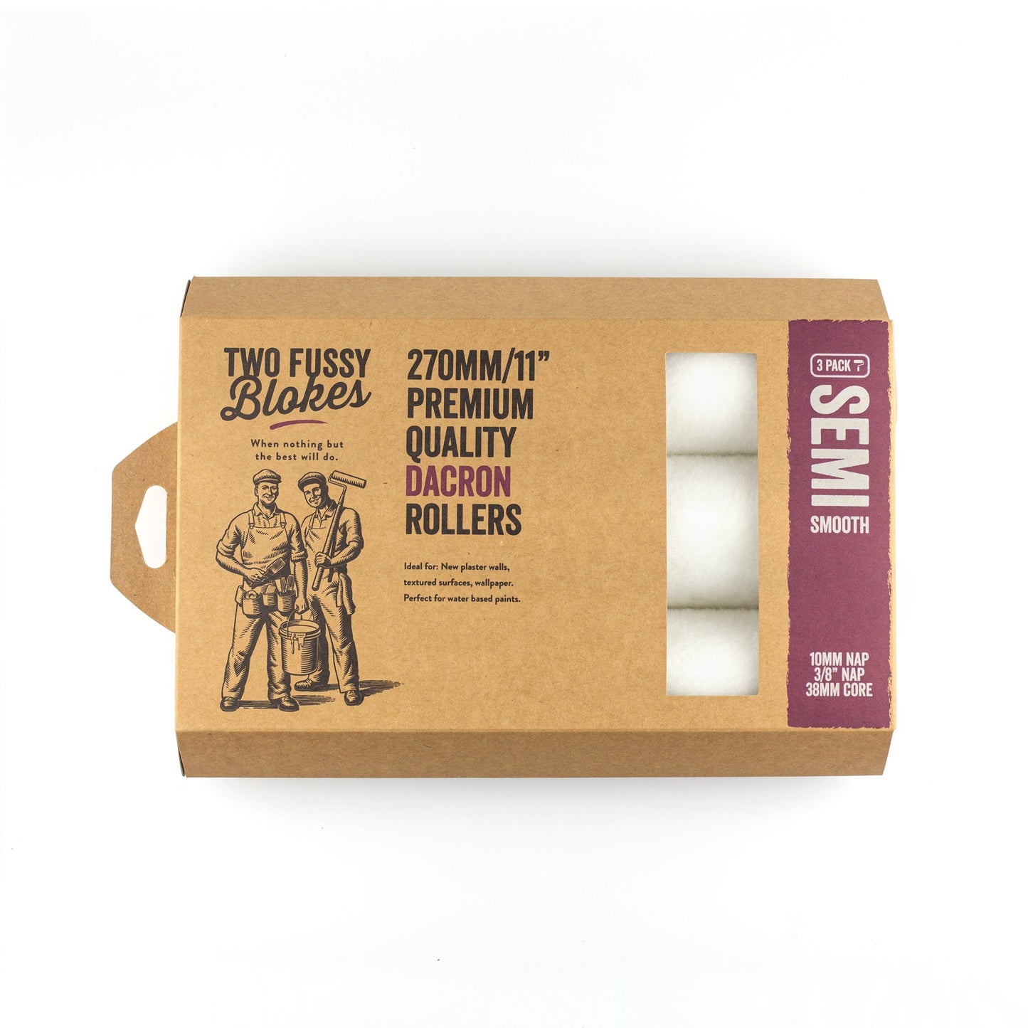 TWO FUSSY BLOKES Dacron Roller 10mm Nap - TradeGear