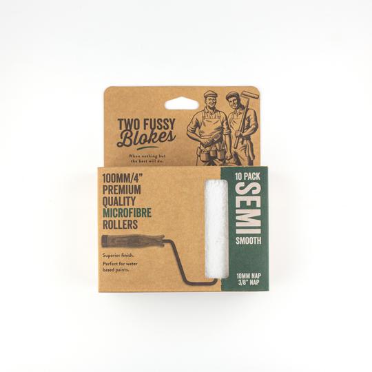 TWO FUSSY BLOKES 100mm Microfibre Mini Roller 10mm Nap - TradeGear