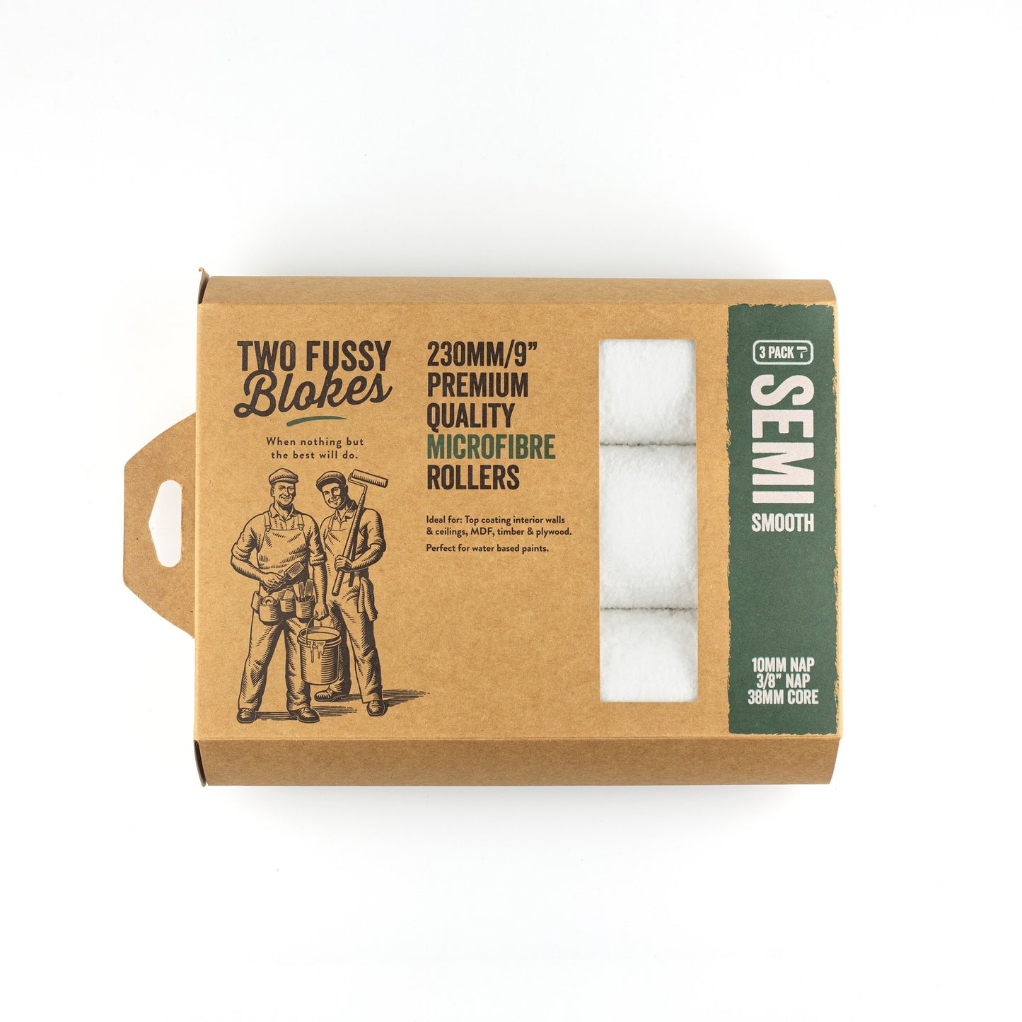 TWO FUSSY BLOKES Microfibre Roller 10mm Nap - TradeGear