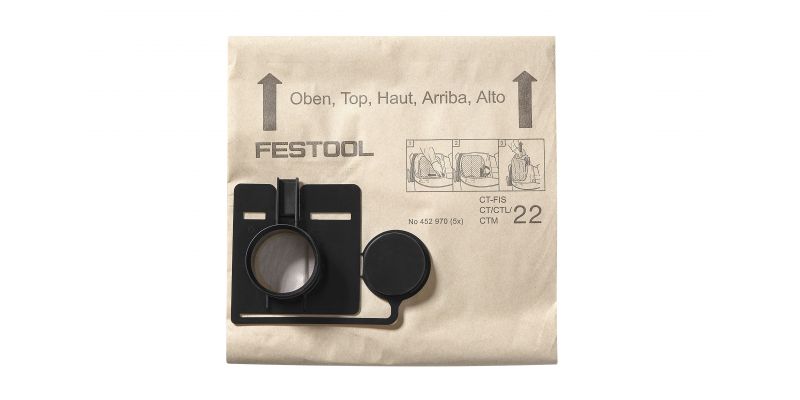 FESTOOL Filter Bags for CT 55 - 5 Pack