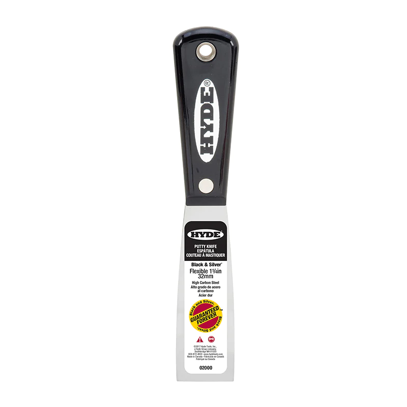 HYDE High Carbon Steel Flexible Putty Knife - TradeGear