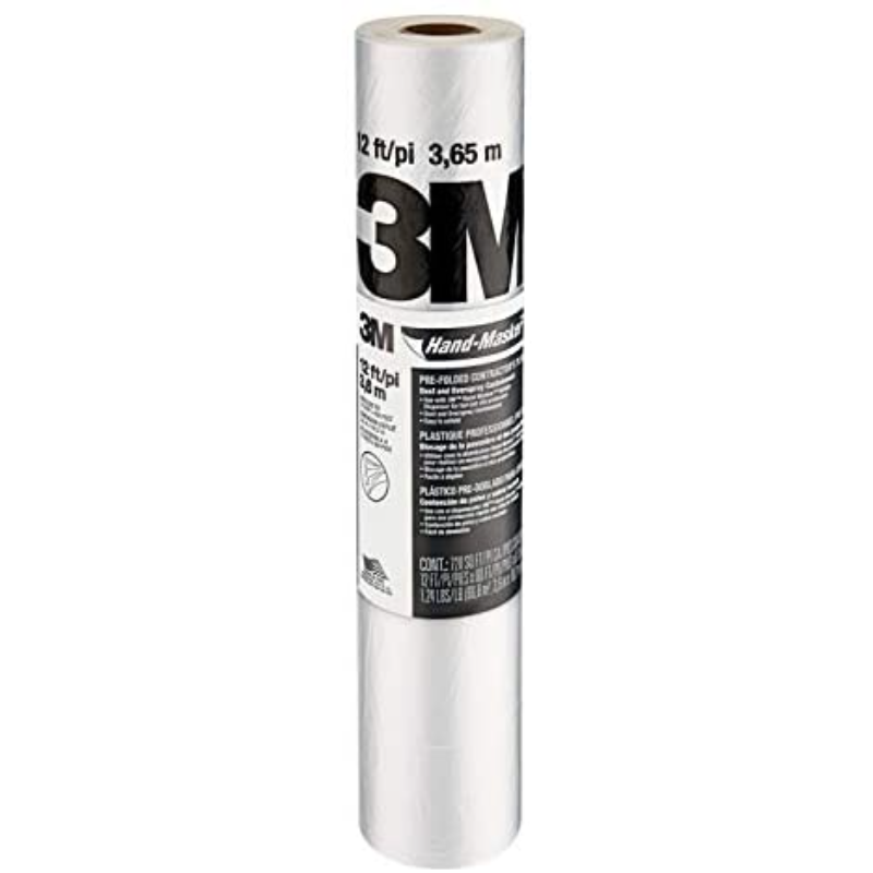 3M Pre-folded Plastic Masking Film - 3600 mm - TradeGear
