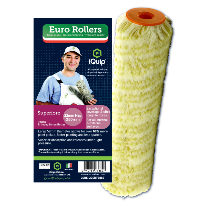 iQuip Euro Superiore Roller Sleeve - 22mm Nap
