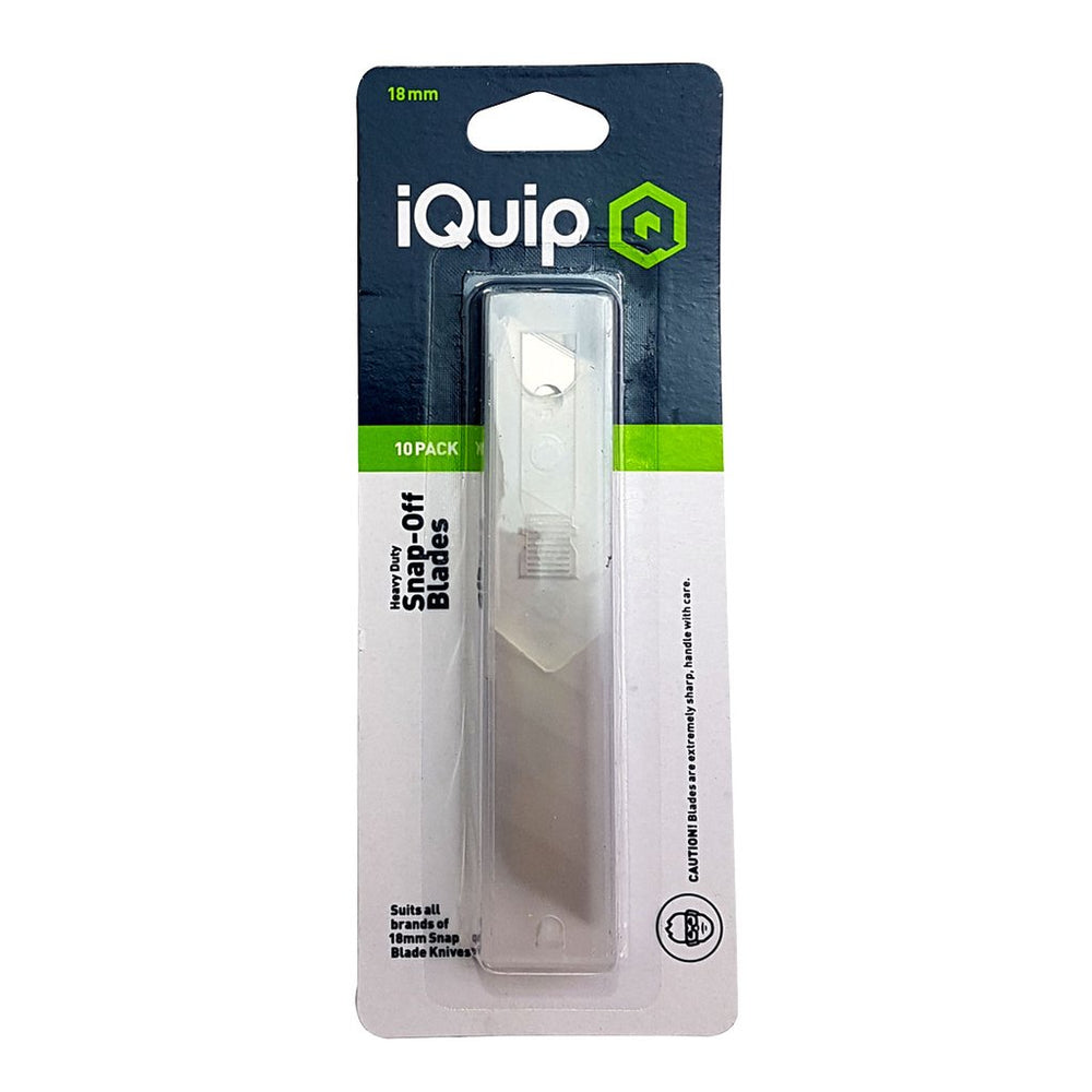 iQuip 18mm Snap Off Blades - 10 pack - TradeGear