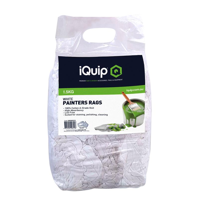 iQuip White Cotton Painters Rags - 1.5kg - TradeGear