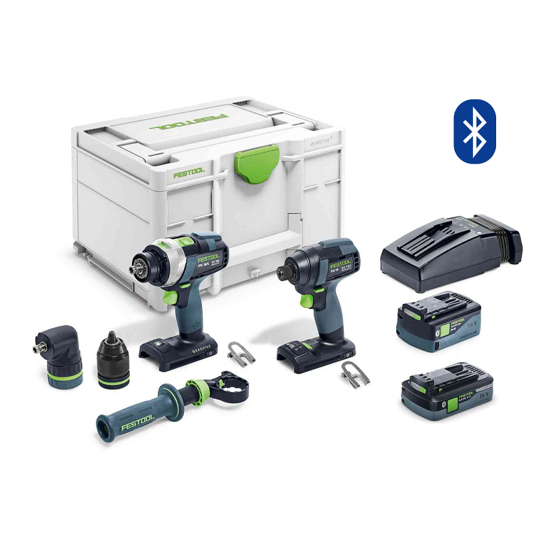 FESTOOL TID Cordless Impact Driver + TPC Percussion Drill 18V Set in Systainer