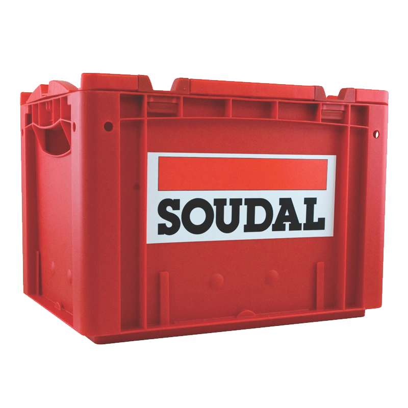 SOUDAL Stackable Red Crate