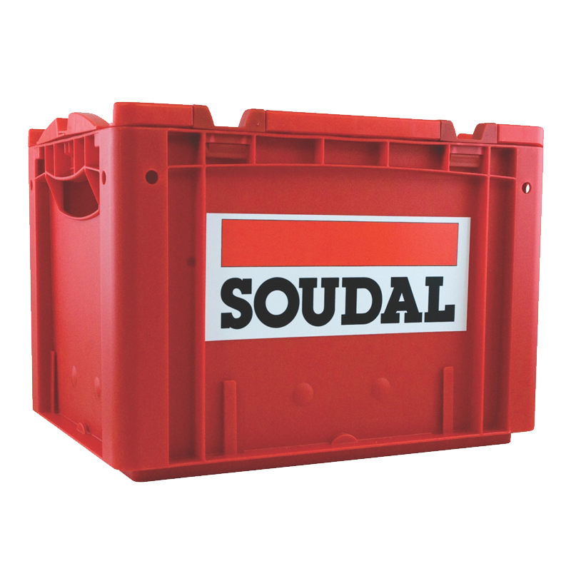 SOUDAL Stackable Red Crate - TradeGear