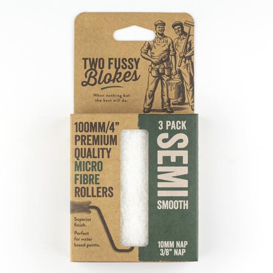TWO FUSSY BLOKES 100mm Microfibre Mini Roller 10mm Nap - TradeGear