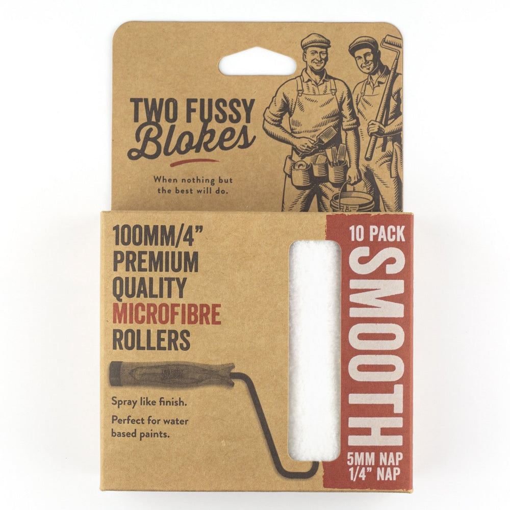 
                  
                    TWO FUSSY BLOKES 100mm Microfibre Mini Roller 5mm Nap - TradeGear
                  
                