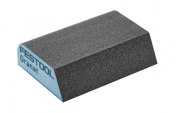 FESTOOL Granat Curved Abrasive Sponge 69mm x 98mm x 26mm - 6 pack
